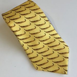 Fabris Venezia Silk Yellow Gondola Tie